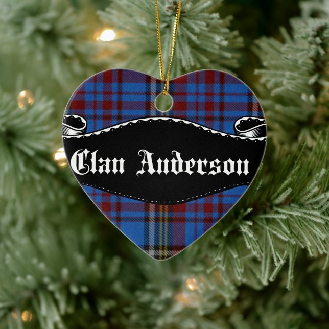 Clan Anderson Banner Ceramic Tree Decoration (Tree)