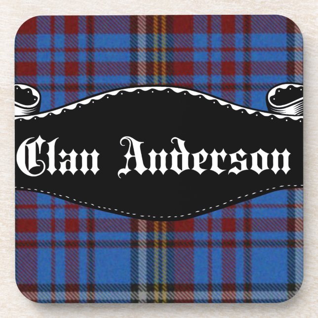 Clan Anderson Banner Coaster (Front)
