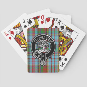 Clan Anderson Crest & Tartan Bicycle Playing Cards