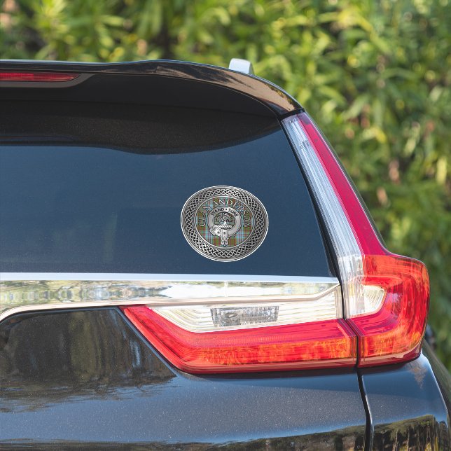 Clan Anderson Crest & Tartan Knot (Car Side)