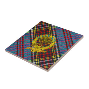 Clan Anderson Tartan and Motif Tile