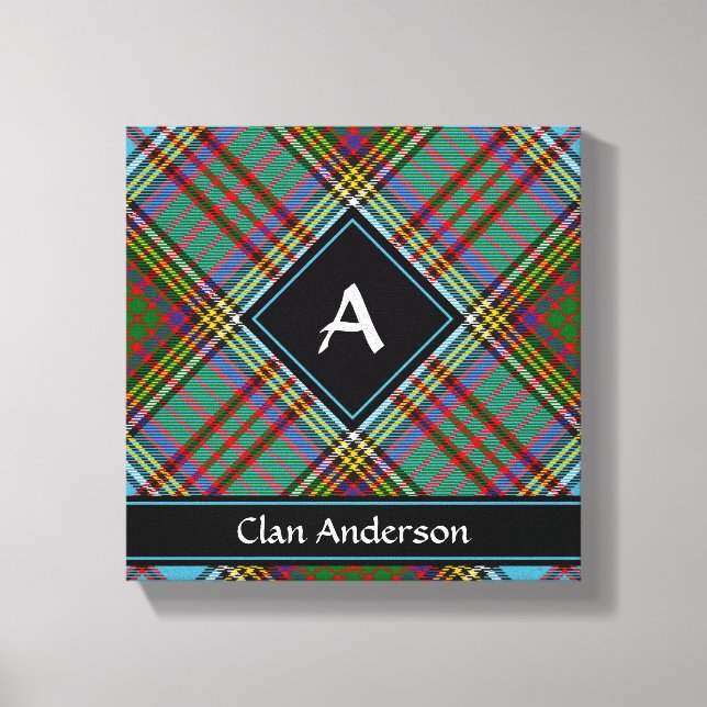Clan Anderson Tartan Canvas Print (Front)