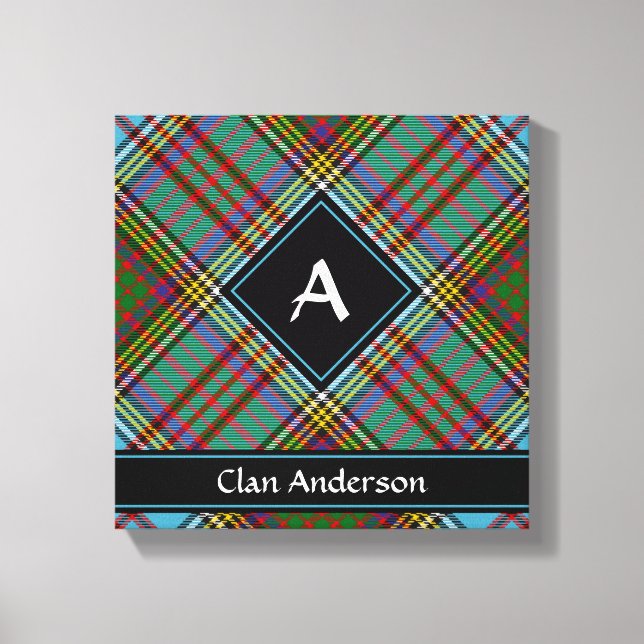 Clan Anderson Tartan Canvas Print (Front)