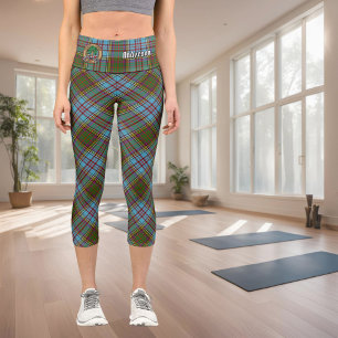Clan Anderson Tartan Capri Leggings