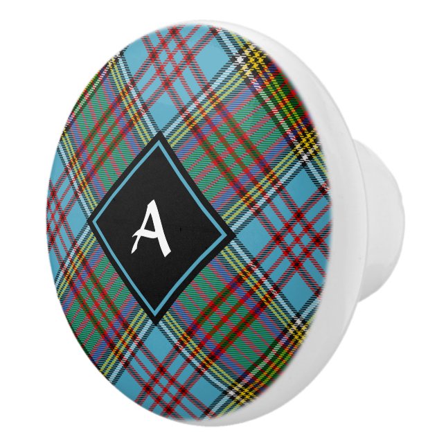 Clan Anderson Tartan Ceramic Knob (Right)
