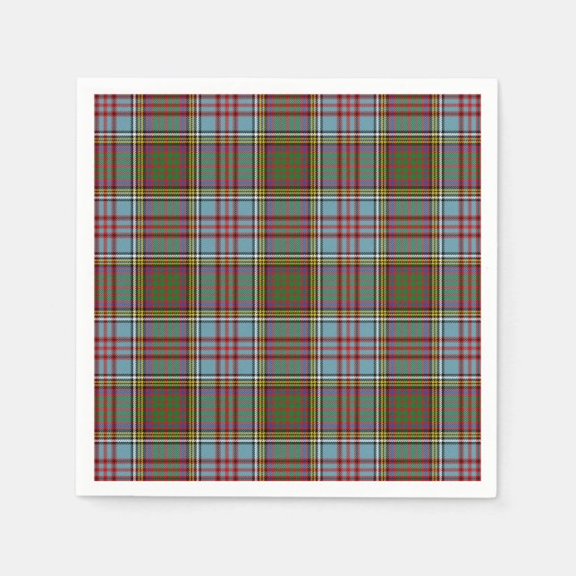 Clan Anderson Tartan Napkin (Front)