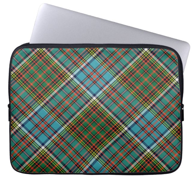 Clan Anderson Tartan Plaid Laptop Cover (Front)