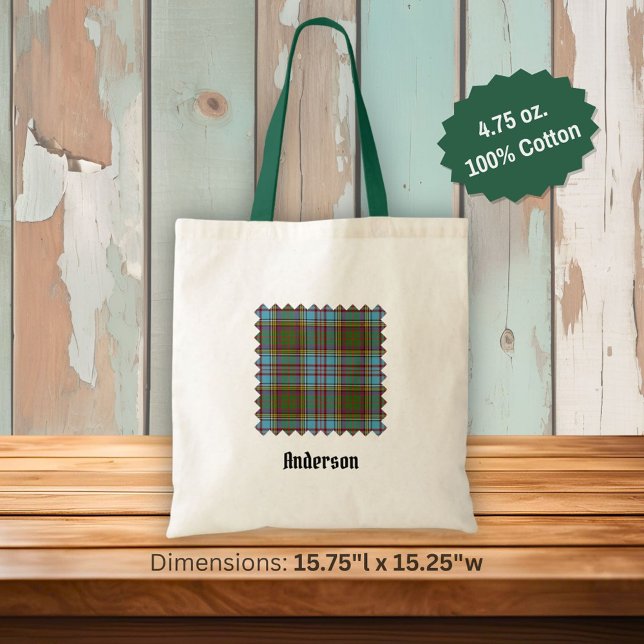 Clan Anderson Tartan Tote Bag (Creator Uploaded)