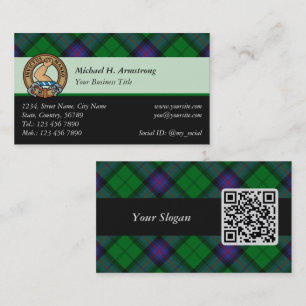 Clan Armstrong Tartan Business Card