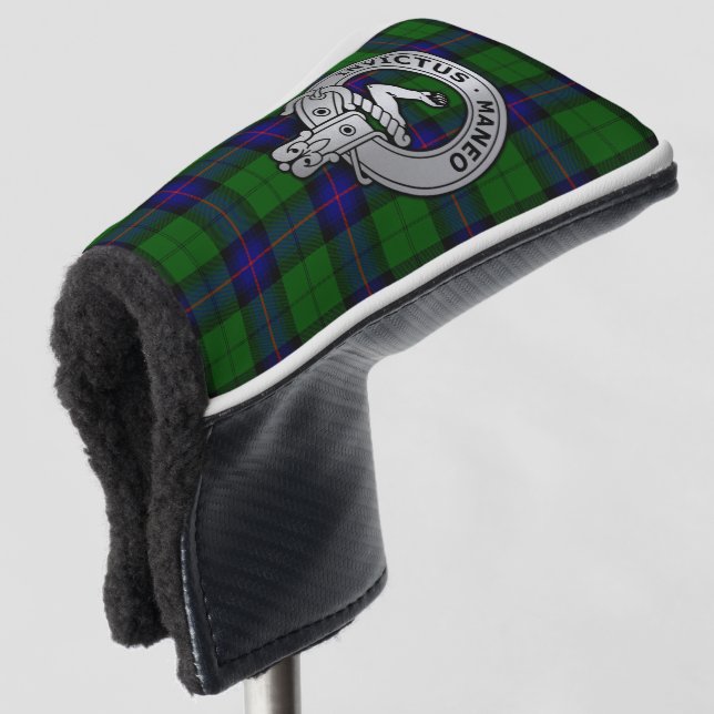 Clan Armstrong Tartan Crest  Golf Head Cover (3/4 Front)