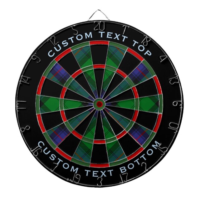 Clan Armstrong Tartan Dart Board (Front)
