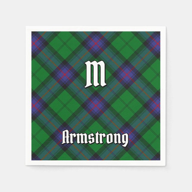Clan Armstrong Tartan Napkins (Front)