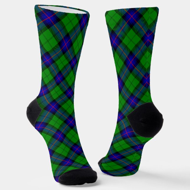 Clan Armstrong Tartan  Socks (Angled)
