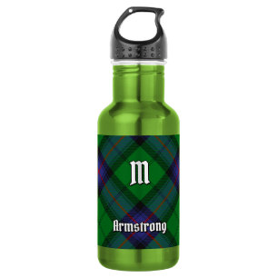Clan Armstrong Tartan Stainless Steel Water Bottle