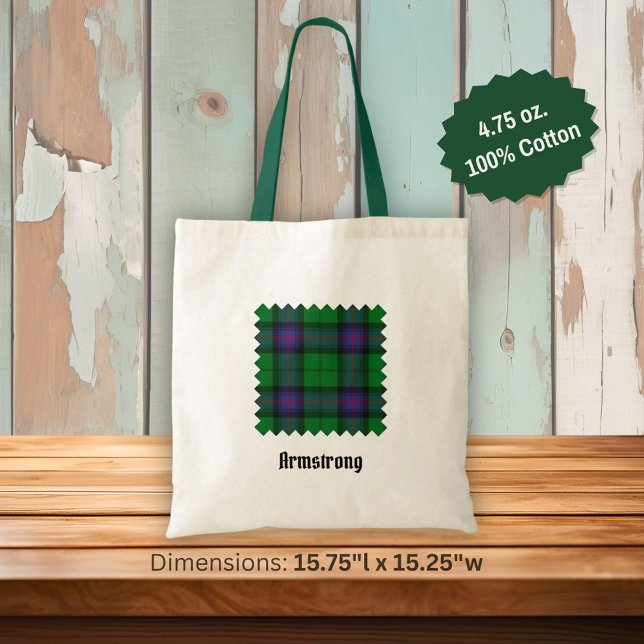 Clan Armstrong Tartan Tote Bag (Creator Uploaded)