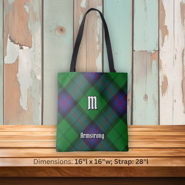 Clan Armstrong Tartan Tote Bag (Creator Uploaded)