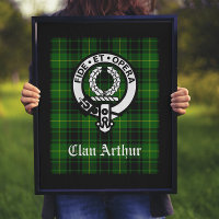 Clan Arthur Crest Badge & Tartan