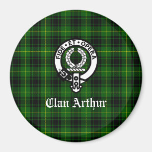 Clan Arthur / MacArthur Crest & Tartan Magnet