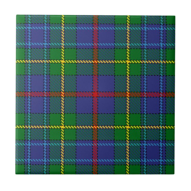 Clan Bailey Tartan Tile (Front)