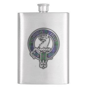 Clan Baird Crest & Tartan Flask