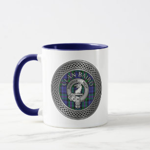 Clan Baird Crest & Tartan Knot Mug