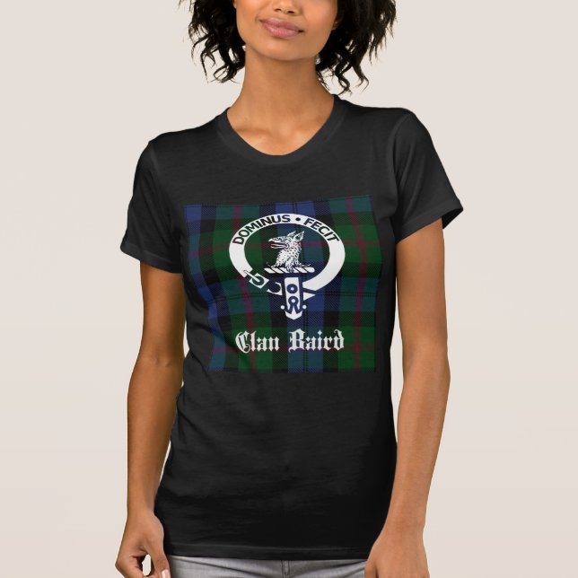 Clan Baird Crest Tartan T-Shirt (Front)