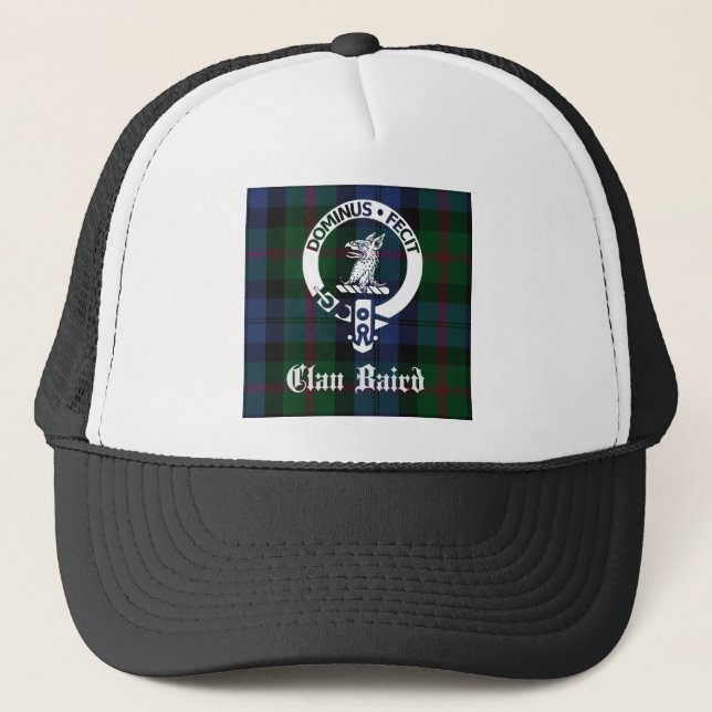 Clan Baird Crest Tartan Trucker Hat (Front)