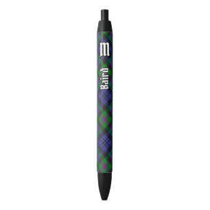 Clan Baird Tartan Black Ink Pen