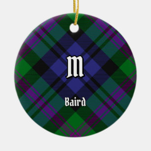Clan Baird Tartan Ceramic Tree Decoration