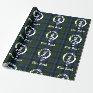 Clan Baird Tartan Crest Wrapping Paper
