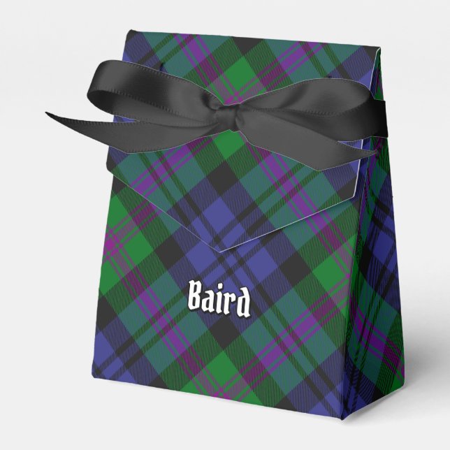 Clan Baird Tartan Favour Box (Front Side)