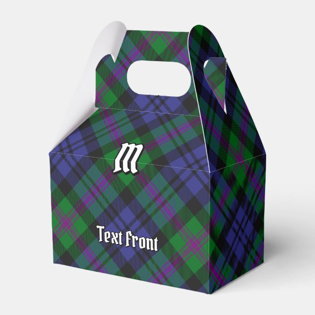Clan Baird Tartan Favour Box (Front Side)