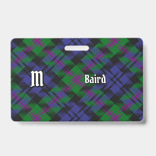 Clan Baird Tartan ID Badge