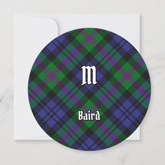 Clan Baird Tartan Invitation (Front)