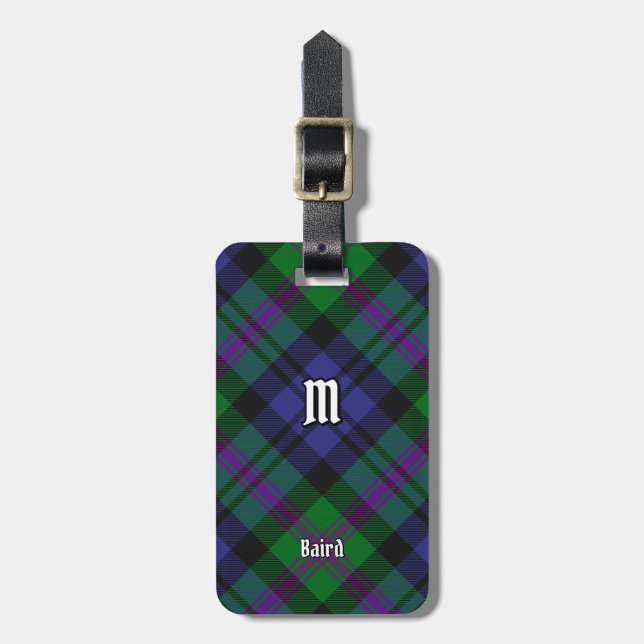 Clan Baird Tartan Luggage Tag (Front Vertical)