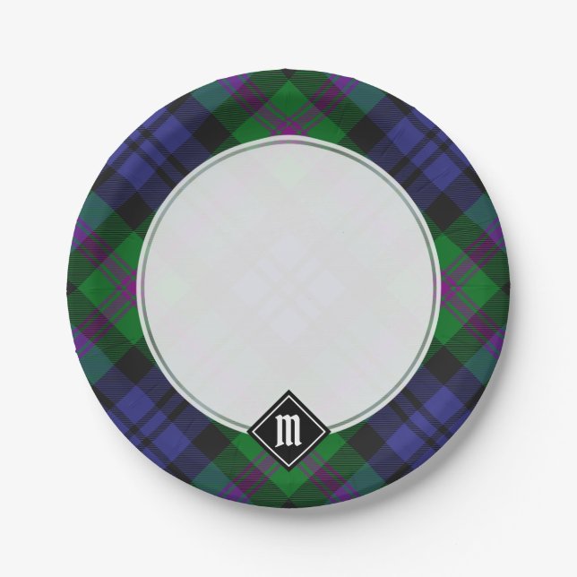 Clan Baird Tartan Paper Plate (Front)