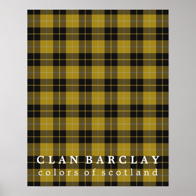 Clan Barclay Colors of Scotland Tartan Poster (Front)