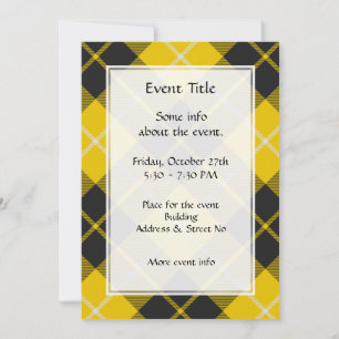 Clan Barclay Dress Tartan Invitation