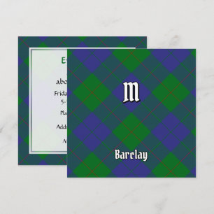 Clan Barclay Tartan Invitation