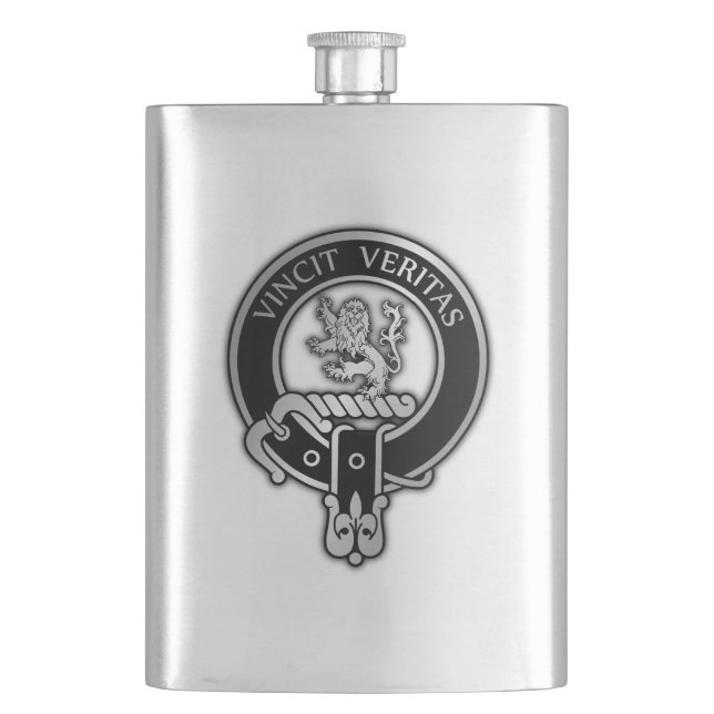 Clan Baxter Crest Flask (Front)