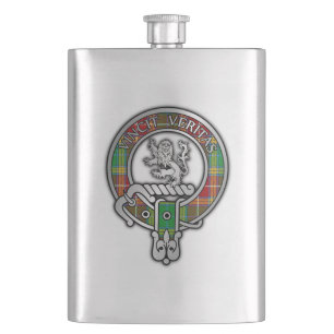Clan Baxter Crest & Tartan Flask