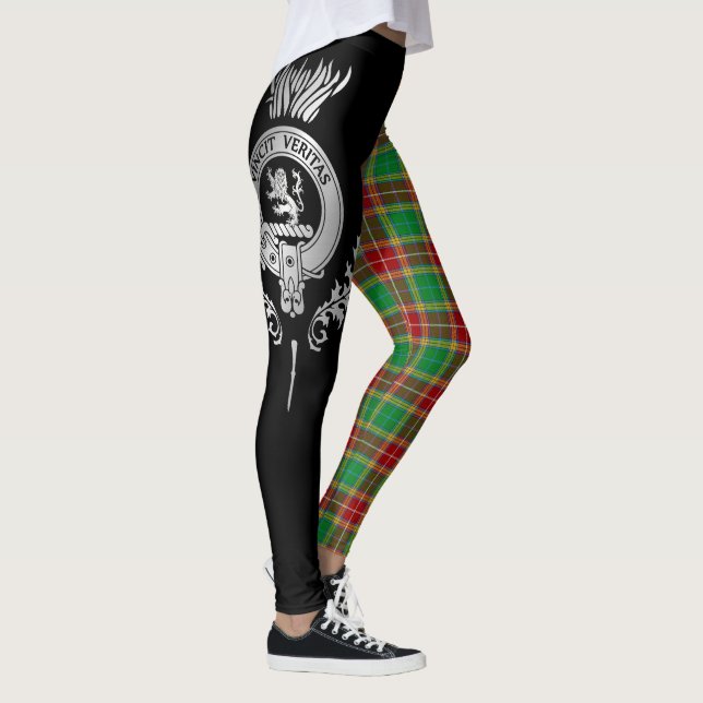 Clan Baxter Crest & Tartan Leggings (Right)