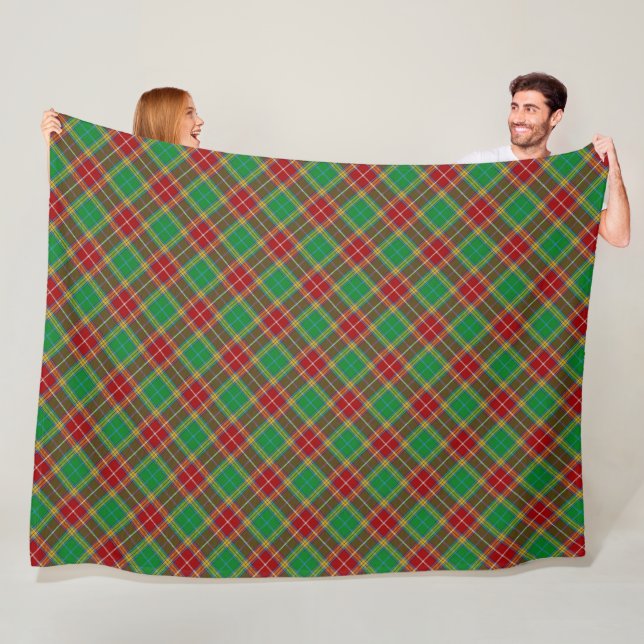 Clan Baxter Tartan Fleece Blanket (In Situ)