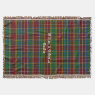 Clan Baxter Tartan Plaid Custom Throw Blanket