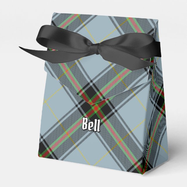 Clan Bell Tartan Favour Box (Front Side)