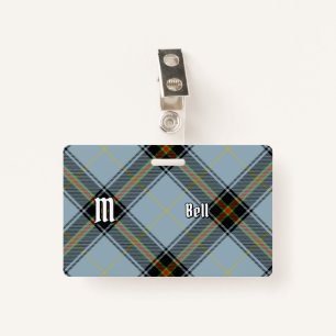 Clan Bell Tartan ID Badge