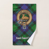 Clan Blair Crest over Tartan