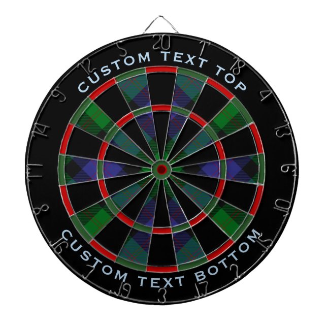 Clan Blair Tartan Dart Board (Front)