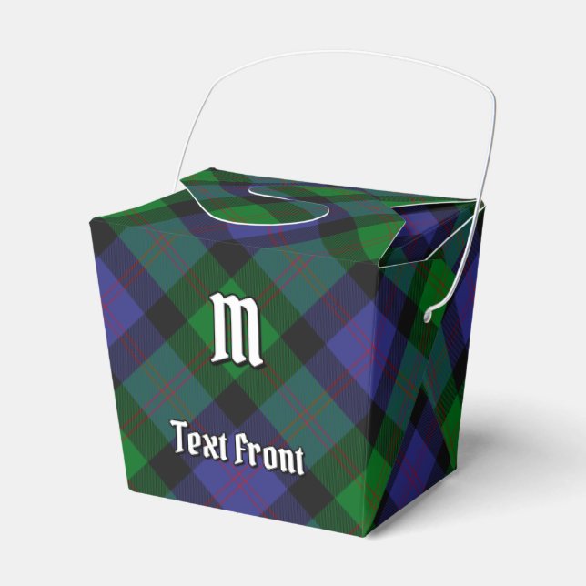 Clan Blair Tartan Favour Box (Front Side)