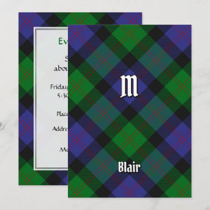 Clan Blair Tartan Invitation